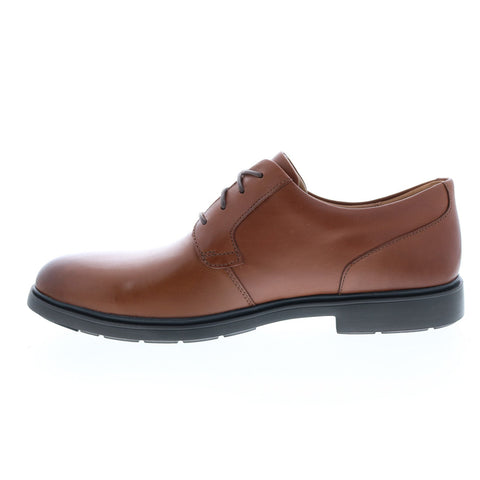 Clarks Un Tailor Tie 26144680 Mens Brown Leather Oxfords Plain Toe Shoes