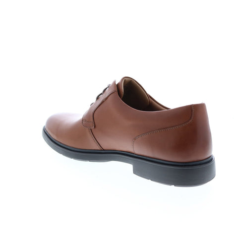 Clarks Un Tailor Tie 26144680 Mens Brown Leather Oxfords Plain Toe Shoes