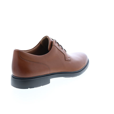 Clarks Un Tailor Tie 26144680 Mens Brown Leather Oxfords Plain Toe Shoes