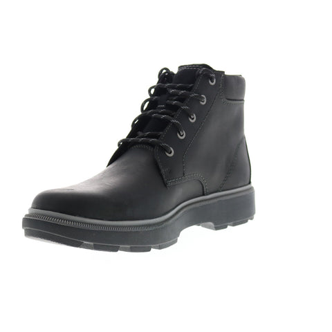 Clarks Dempsey Top 26144736 Mens Black Leather Lace Up Casual Dress Boots