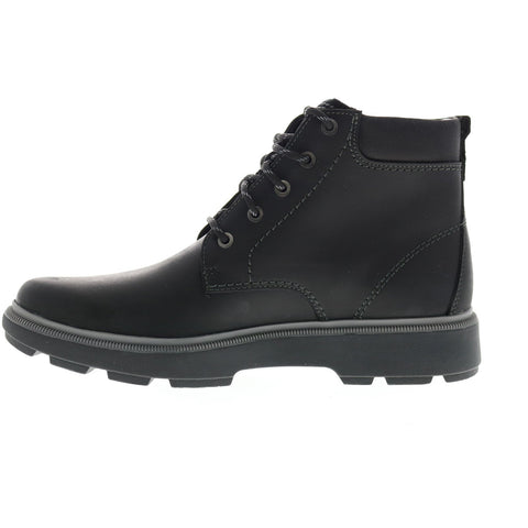 Clarks Dempsey Top 26144736 Mens Black Leather Lace Up Casual Dress Boots
