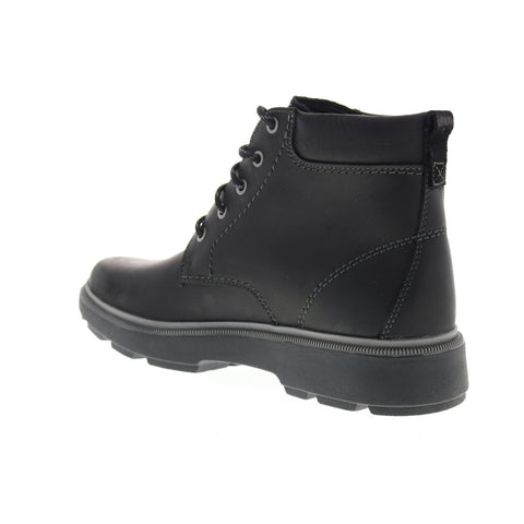 Clarks Dempsey Top 26144736 Mens Black Leather Lace Up Casual Dress Boots