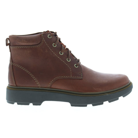 Clarks Dempsey Top 26144737 Mens Brown Leather Lace Up Casual Dress Boots