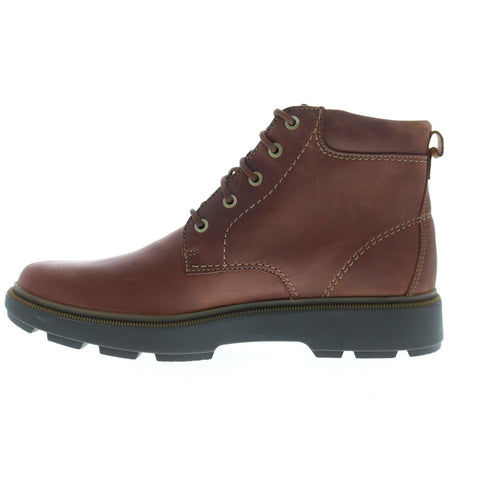 Clarks Dempsey Top 26144737 Mens Brown Leather Lace Up Casual Dress Boots