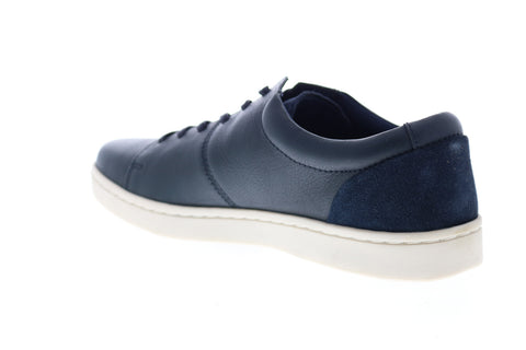 Clarks Kitna Vibe 26144767 Mens Blue Leather Lace Up Lifestyle Sneakers Shoes