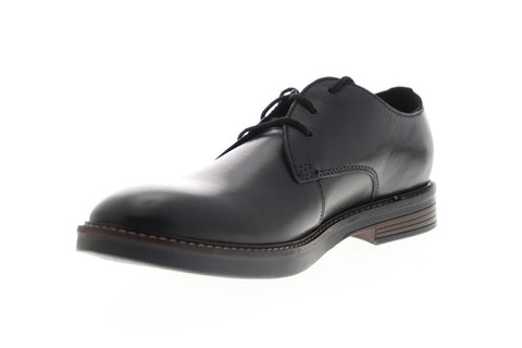 Clarks Paulson Plain 26144792 Mens Black Leather Dress Lace Up Oxfords Shoes
