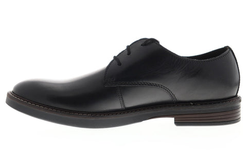 Clarks Paulson Plain 26144792 Mens Black Leather Dress Lace Up Oxfords Shoes