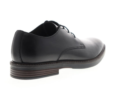 Clarks Paulson Plain 26144792 Mens Black Leather Dress Lace Up Oxfords Shoes