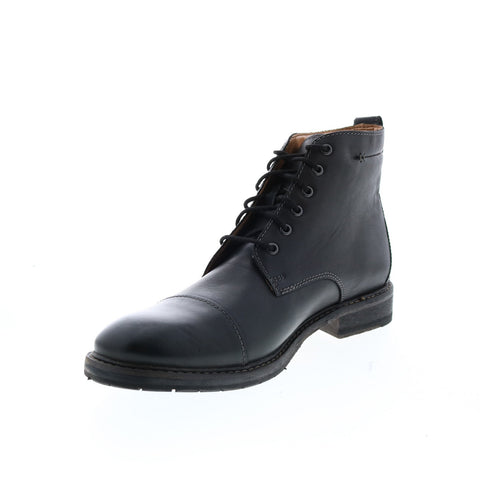 Clarks Clarkdale Hill 26144863 Mens Black Leather Lace Up Casual Dress Boots