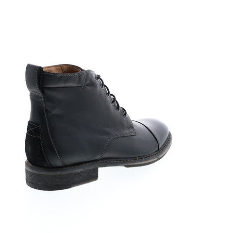 Clarks Clarkdale Hill 26144863 Mens Black Leather Lace Up Casual Dress Boots