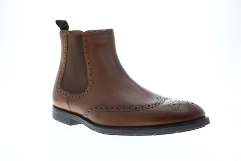 Clarks Ronnie Top 26144927 Mens Brown Leather Lace Up Chelsea Boots