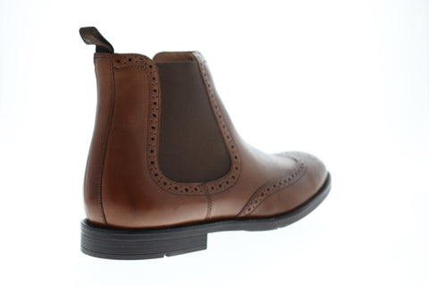 Clarks Ronnie Top 26144927 Mens Brown Leather Lace Up Chelsea Boots