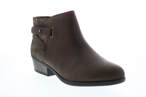 Clarks Addiy Gladys 26144994 Womens Brown Nubuck Ankle & Booties Boots
