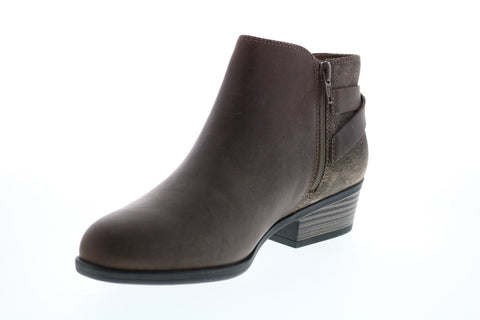 Clarks Addiy Gladys 26144994 Womens Brown Nubuck Ankle & Booties Boots