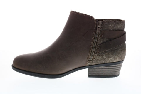 Clarks Addiy Gladys 26144994 Womens Brown Nubuck Ankle & Booties Boots