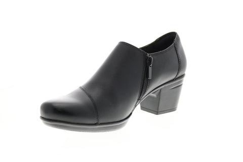 Clarks Emslie Guide 26145004 Womens Black Leather Ankle & Booties Boots