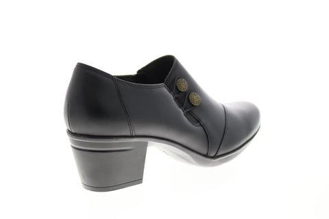 Clarks Emslie Guide 26145004 Womens Black Leather Ankle & Booties Boots