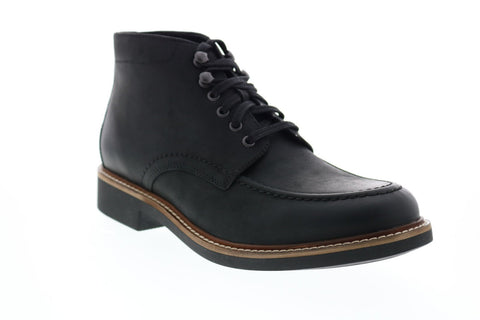 Bostonian Walker Mid 26145096 Mens Black Leather Lace Up Chukkas Boots