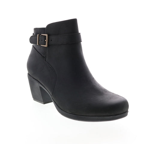 Clarks Un Lindel Lo 26145205 Womens Black Leather Ankle & Booties Boots