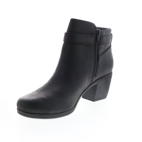 Clarks Un Lindel Lo 26145205 Womens Black Leather Ankle & Booties Boots