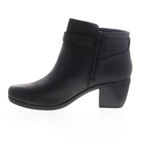 Clarks Un Lindel Lo 26145205 Womens Black Leather Ankle & Booties Boots