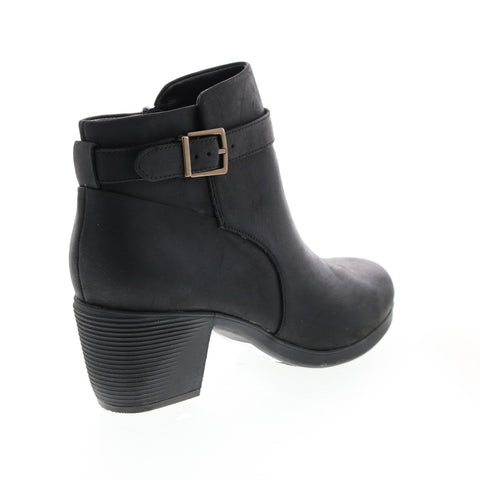 Clarks Un Lindel Lo 26145205 Womens Black Leather Ankle & Booties Boots