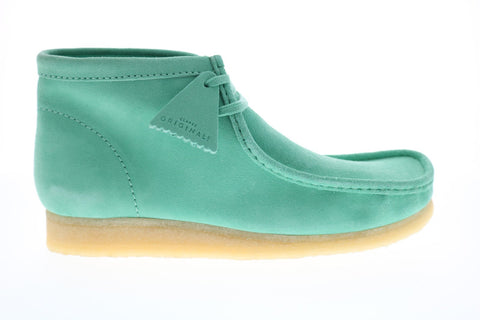 Clarks Wallabee Boot 26145283 Mens Green Suede Lace Up Chukkas Boots