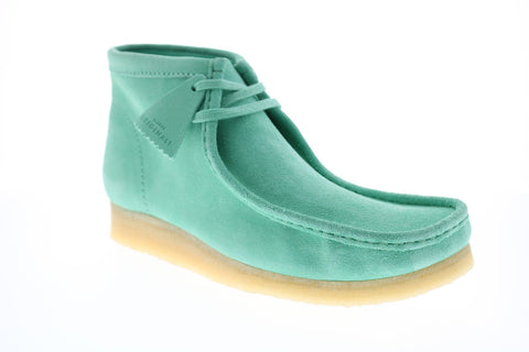 Clarks Wallabee Boot 26145283 Mens Green Suede Lace Up Chukkas Boots