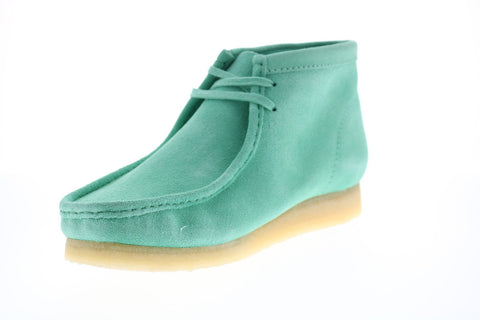 Clarks Wallabee Boot 26145283 Mens Green Suede Lace Up Chukkas Boots