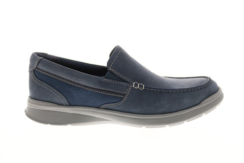 Clarks Cotrell Easy 26145298 Mens Blue Suede Loafers Casual Shoes