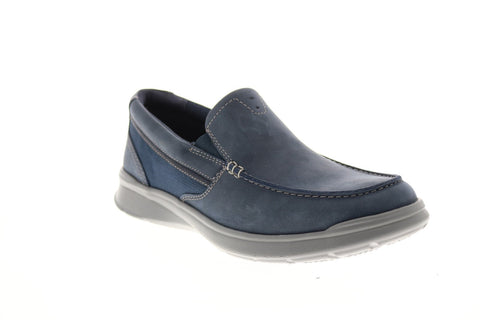 Clarks Cotrell Easy 26145298 Mens Blue Suede Loafers Casual Shoes
