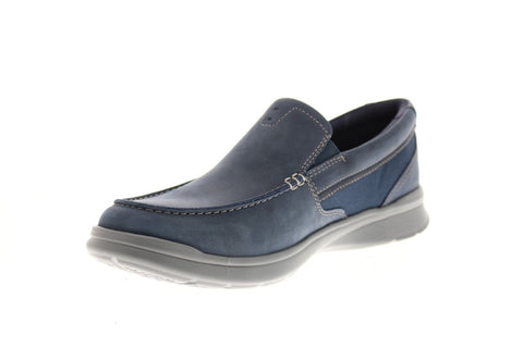 Clarks Cotrell Easy 26145298 Mens Blue Suede Loafers Casual Shoes