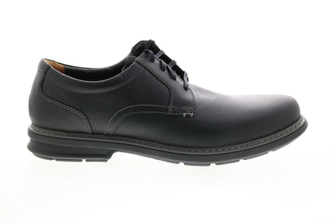 Clarks Rendell Plain 26145346 Mens Black Plain Toe Oxfords & Lace Ups Shoes 