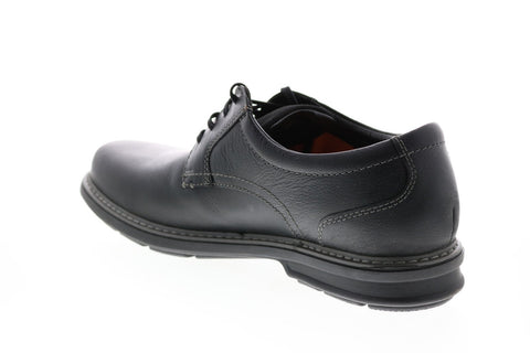 Clarks Rendell Plain 26145346 Mens Black Plain Toe Oxfords & Lace Ups Shoes 