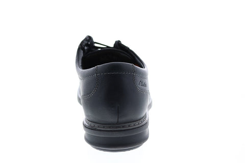Clarks Rendell Plain 26145346 Mens Black Plain Toe Oxfords & Lace Ups Shoes 