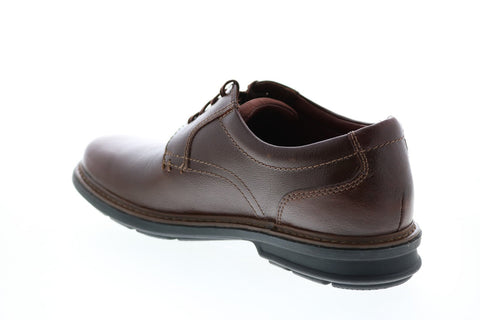 Clarks Rendell Plain 26145347 Mens Brown Plain Toe Oxfords & Lace Ups Shoes 