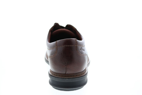 Clarks Rendell Plain 26145347 Mens Brown Plain Toe Oxfords & Lace Ups Shoes 