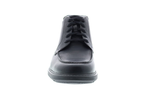 Clarks Rendell Rise 26145349 Mens Black Wide Leather Lace Up Chukkas Boots