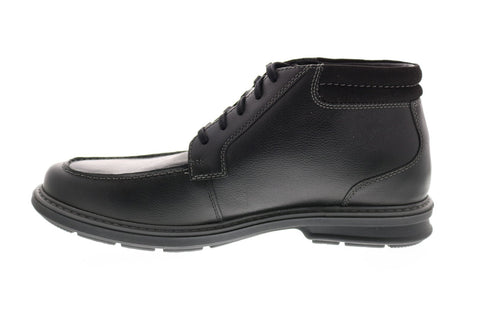 Clarks Rendell Rise 26145349 Mens Black Wide Leather Lace Up Chukkas Boots