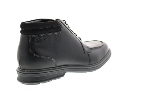 Clarks Rendell Rise 26145349 Mens Black Wide Leather Lace Up Chukkas Boots