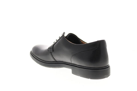 Clarks Un Tailor Tie 26145441 Mens Black Leather Oxfords Plain Toe Shoes