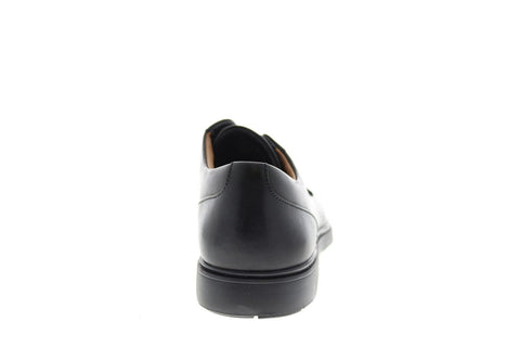 Clarks Un Tailor Tie 26145441 Mens Black Leather Oxfords Plain Toe Shoes