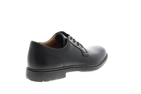 Clarks Un Tailor Tie 26145441 Mens Black Leather Oxfords Plain Toe Shoes