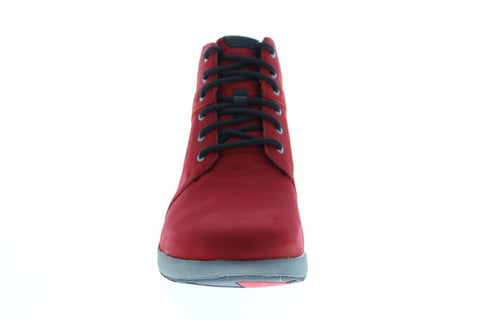 Clarks Un Adorn Walk 26145468 Womens Red Nubuck Lace Up Casual Dress Boots