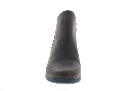 Clarks Un Lindel Zip 26145613 Womens Brown Leather Ankle & Booties Boots