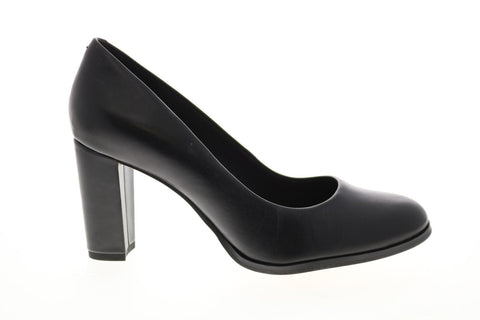 Clarks Kaylin Cara 26145688 Womens Black Leather Slip On Pumps Heels Shoes