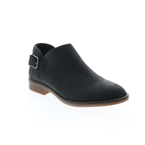 Clarks Camzin Pull 26145892 Womens Black Leather Ankle & Booties Boots