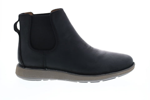 Clarks Un Larvik Up 26146133 Mens Black Leather Slip On Chelsea Boots