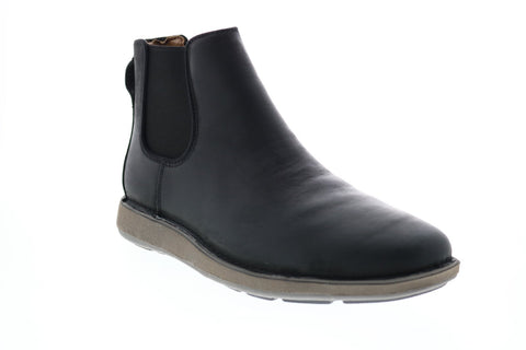 Clarks Un Larvik Up 26146133 Mens Black Leather Slip On Chelsea Boots