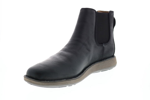 Clarks Un Larvik Up 26146133 Mens Black Leather Slip On Chelsea Boots